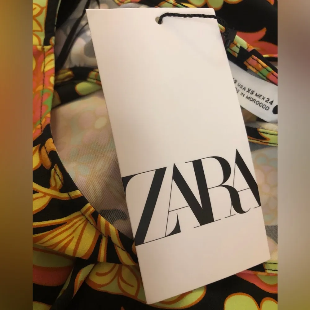 ZARA Womens Cut Out Back Fitted Dress Size XS Long Sleeves New - Image 4