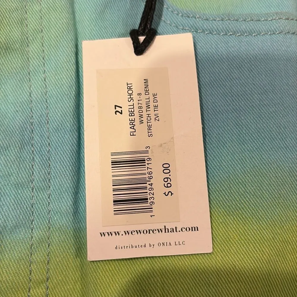 We Wore What Tie Dye Flare Bell Short, NWT - Image 5