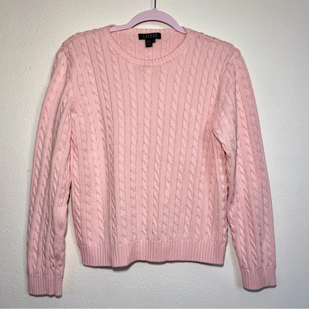 Ralph Lauren Pink Knit Sweater - Image 2