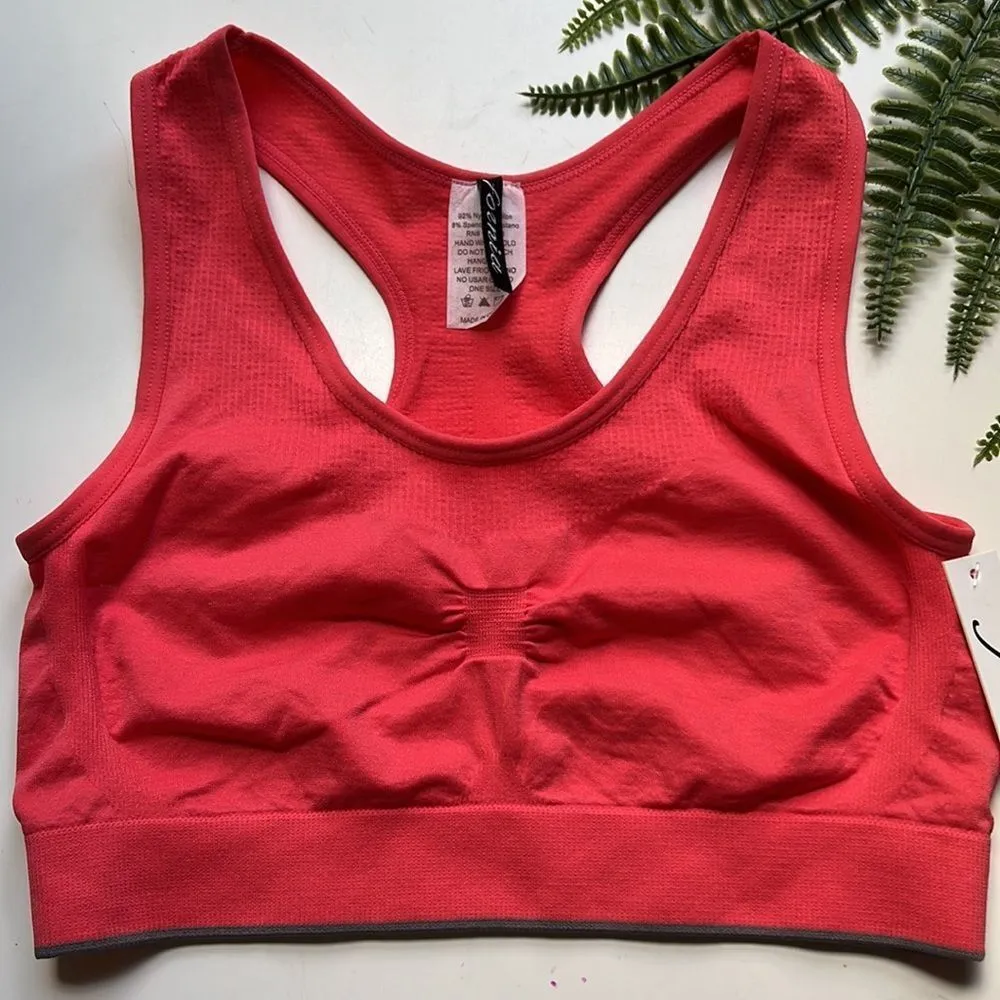 Fornia Neon Orange Racerback Bralette Sz S - Image 2