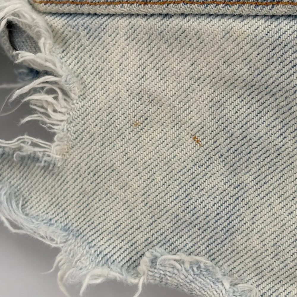 agolde denim shorts women button fly cut off distressed summer cotton size 26 - Image 9