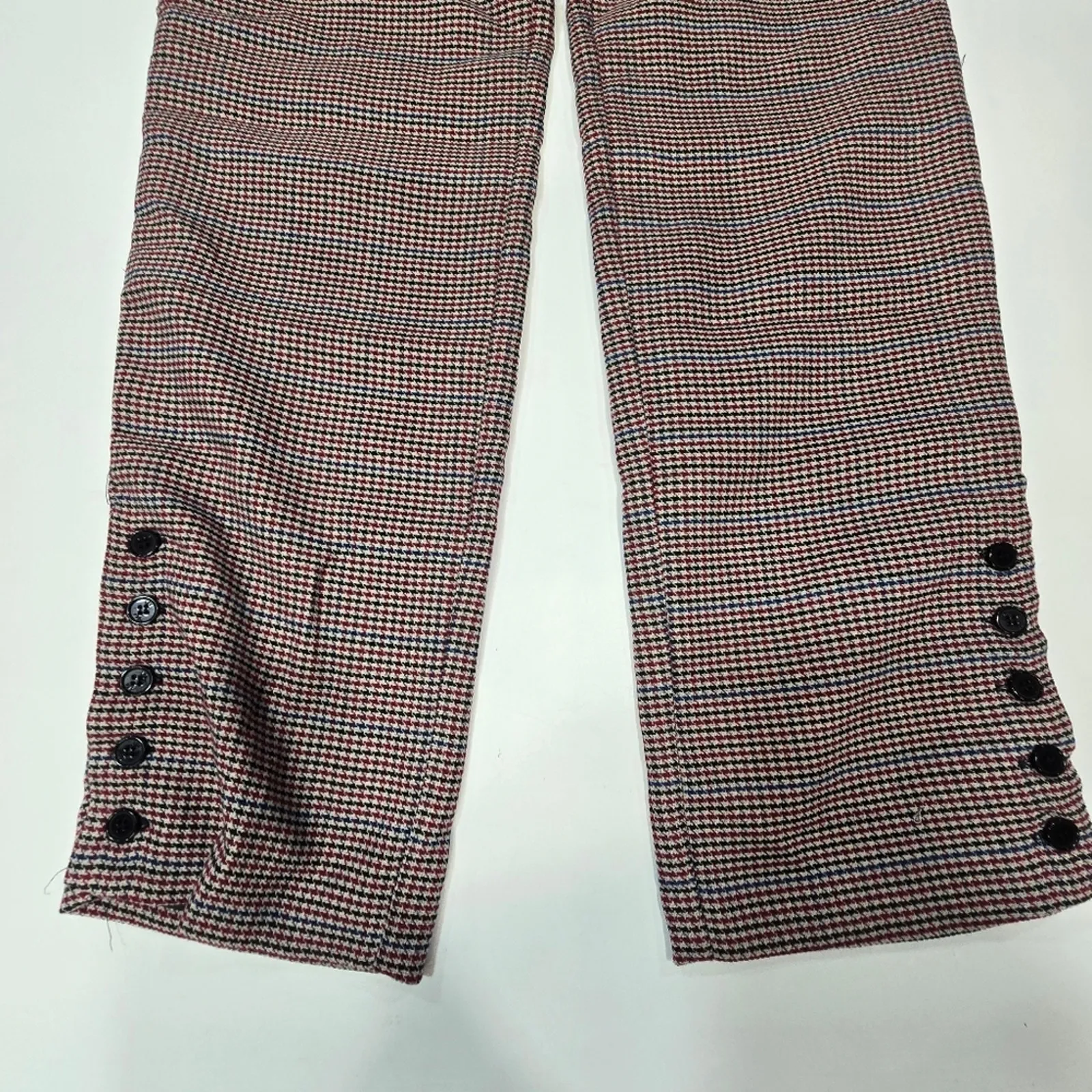 LPA Slim Trouser in Khaki & Maroon Large - Image 4