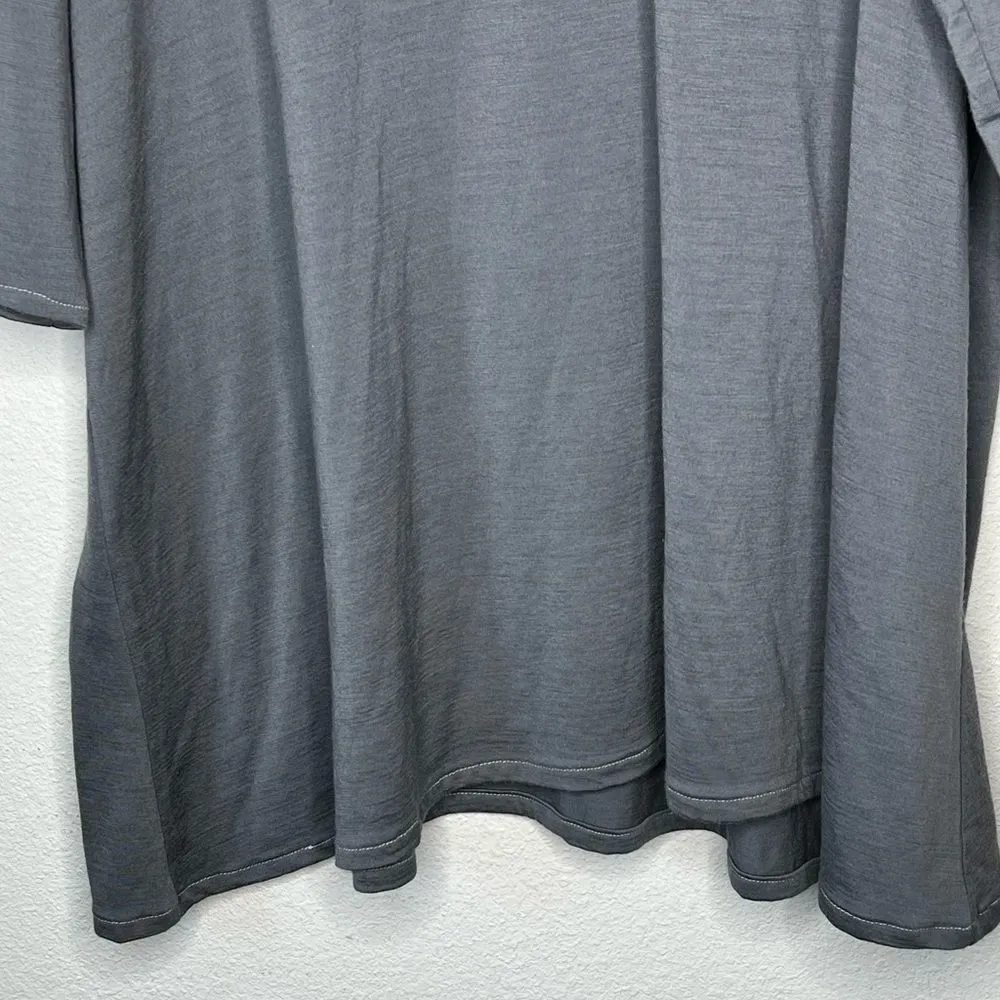Weaving Journeys Wool Tunic‎ Gray Size XL - Image 3