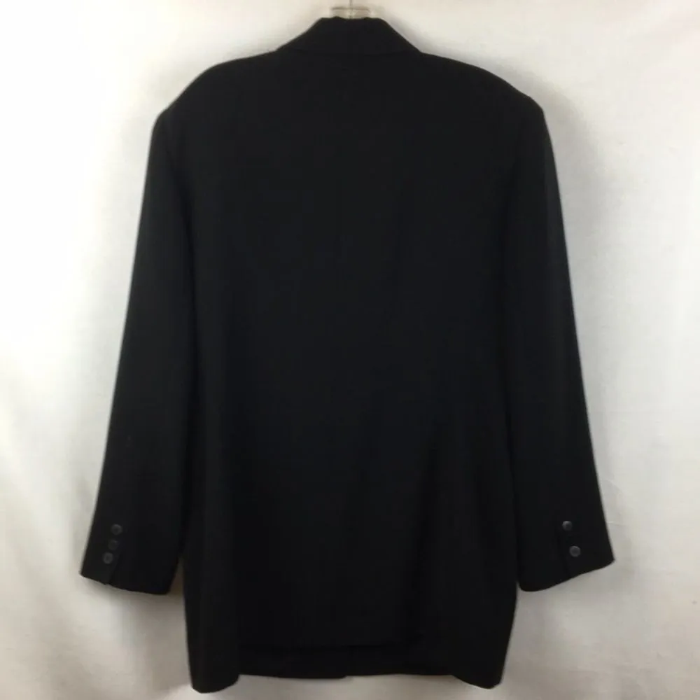 Emanuel Ungaro Black Winter Button Up Long Sleeve Trench Coat 14 - Image 3