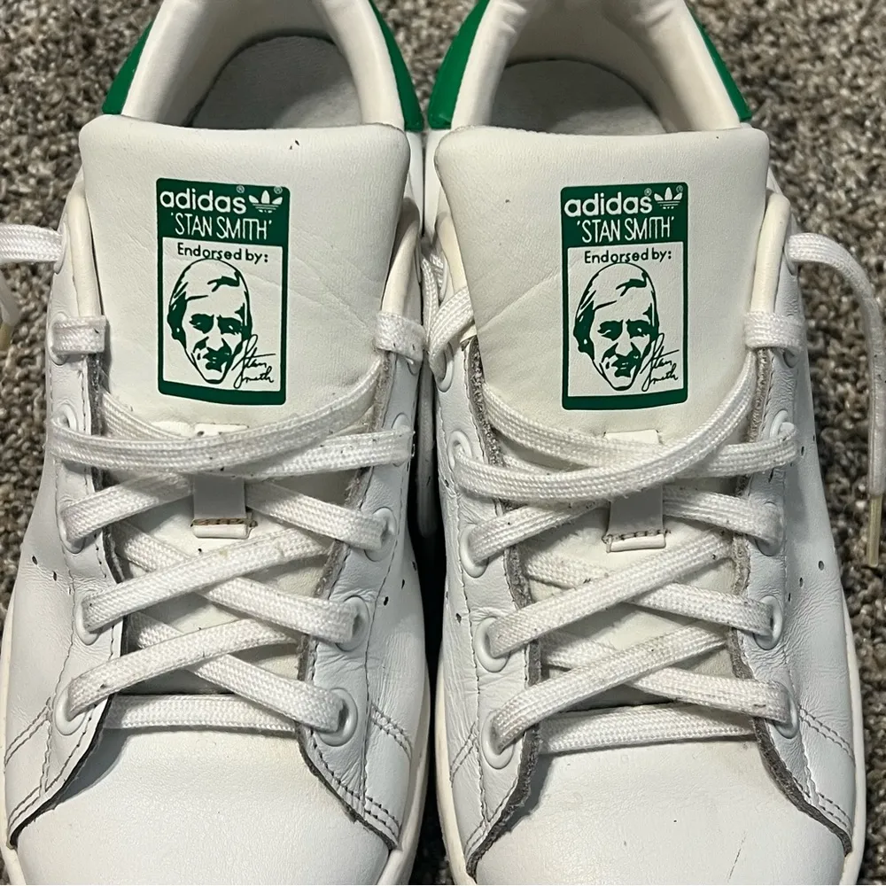 Adidas Stan Smith Shoes in white & green women size 4 1/2 - Image 6