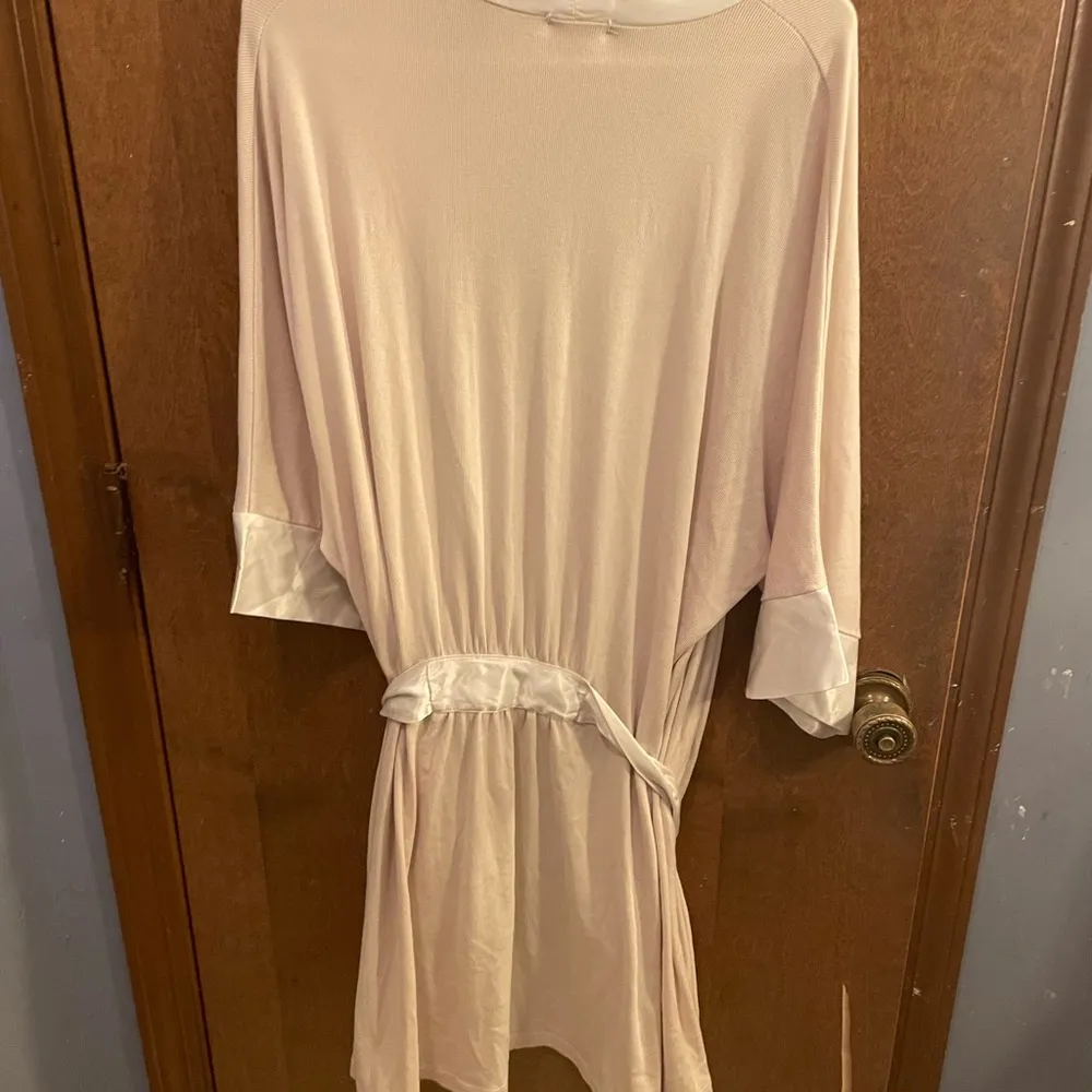 PJ Harlow Shala Rib Knit Camono Robe with Satin Belt and Trim size XS/S - Image 4