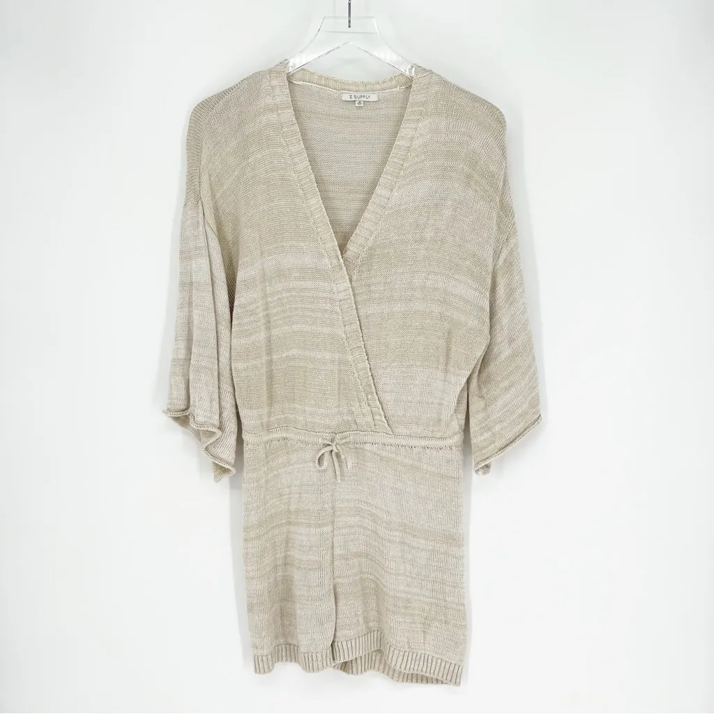 Z Supply Analise Knit Romper‎ M Tan - Image 2