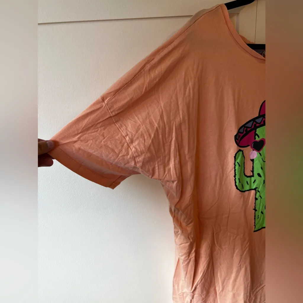 ASOS‎ Women’s Plus Size Nightgown Sleep Shirt Cactus Sombero Size 18 - Image 7