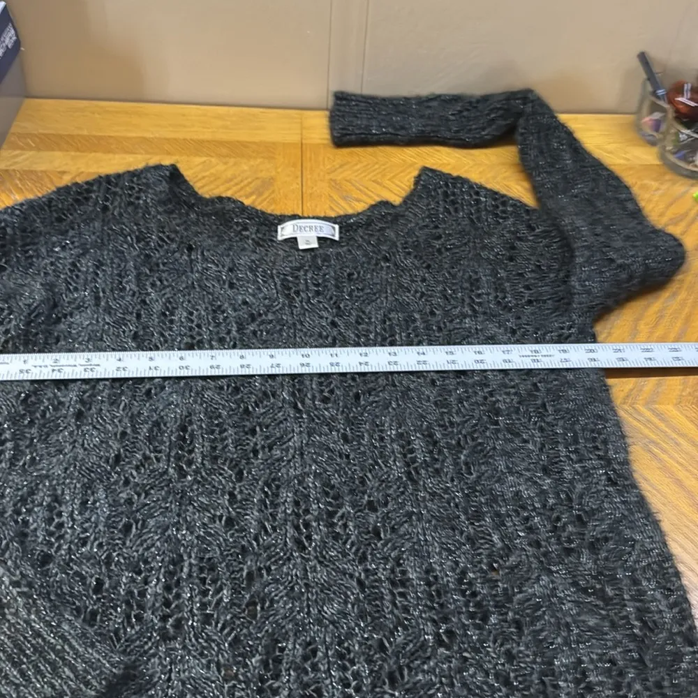 Decree Black Crew Neck Sweater with Relaxed Fit - Image 5