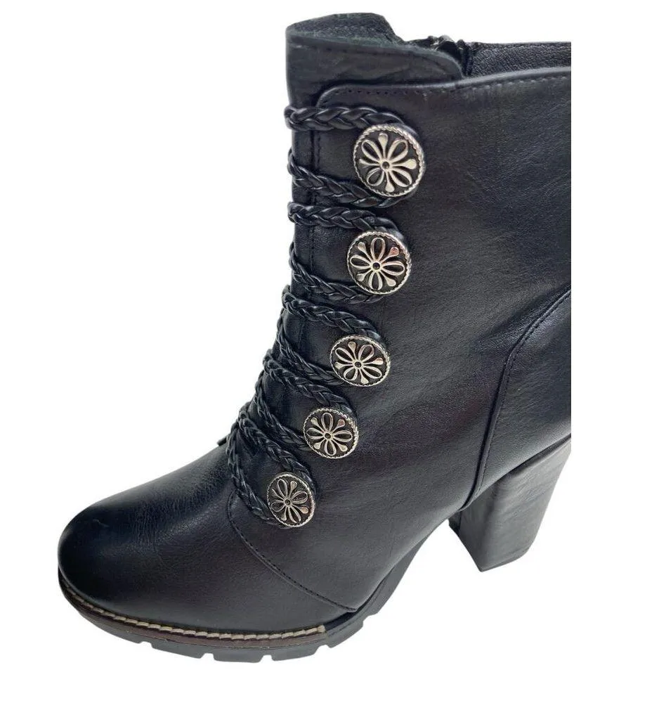 Vialibera Heeled Black Boots Women’s 7.5 - Image 2