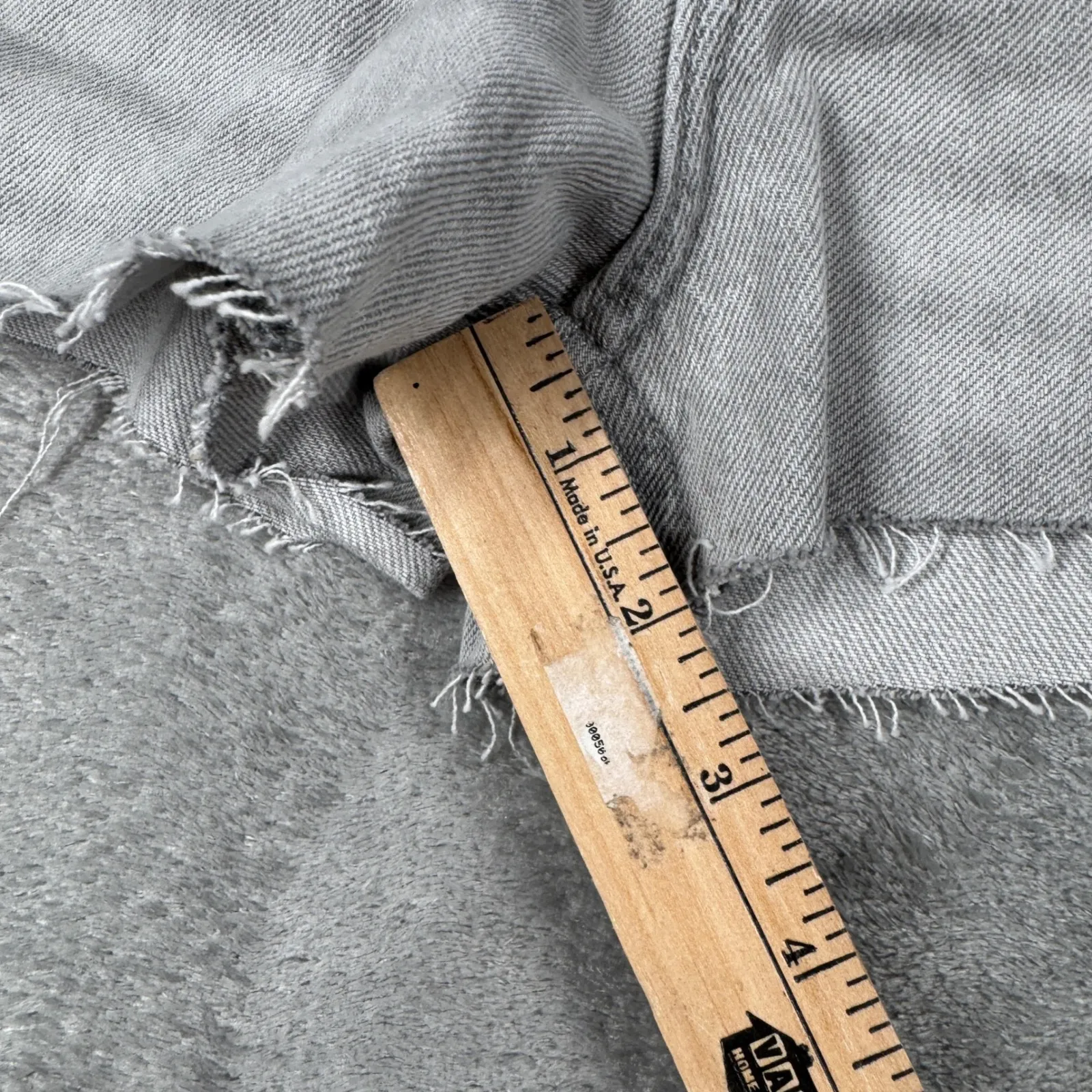 BDG UO Denim Shorts Size 0 25 Frayed Cutoff Jean Shorts Gray Grunge Indie Y2K - Image 8