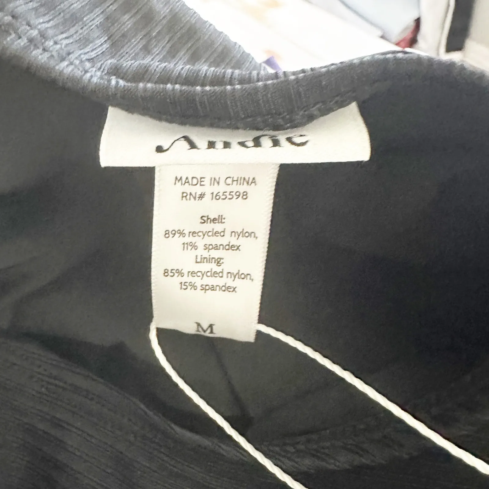 Andie The Tulum Rib One Piece Swimsuit Black Size Medium - Image 4