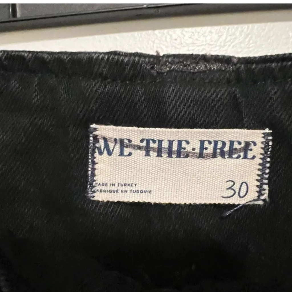 Free People Stillwater Low-Rise Slim Flare Jeans in Black Size 30 NEW - Image 5