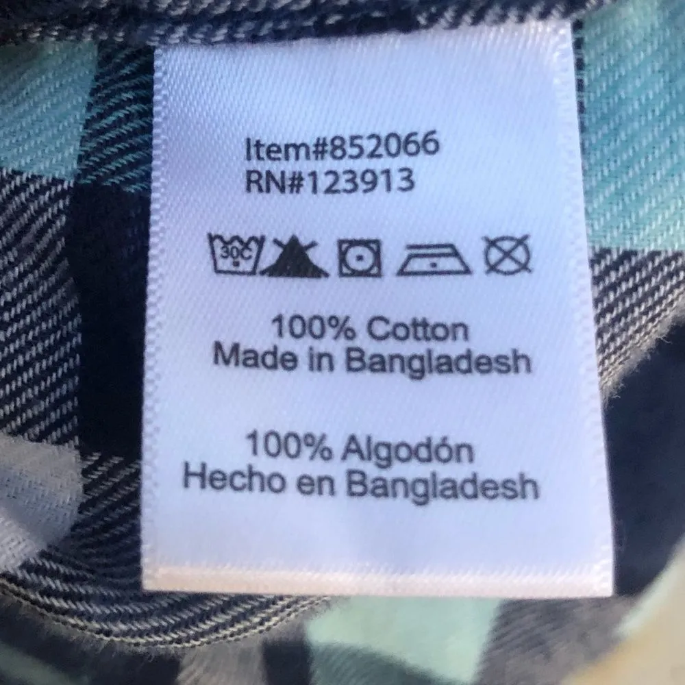 Jachs Girlfriend‎ Flannel Shirt With Snaps - Image 9