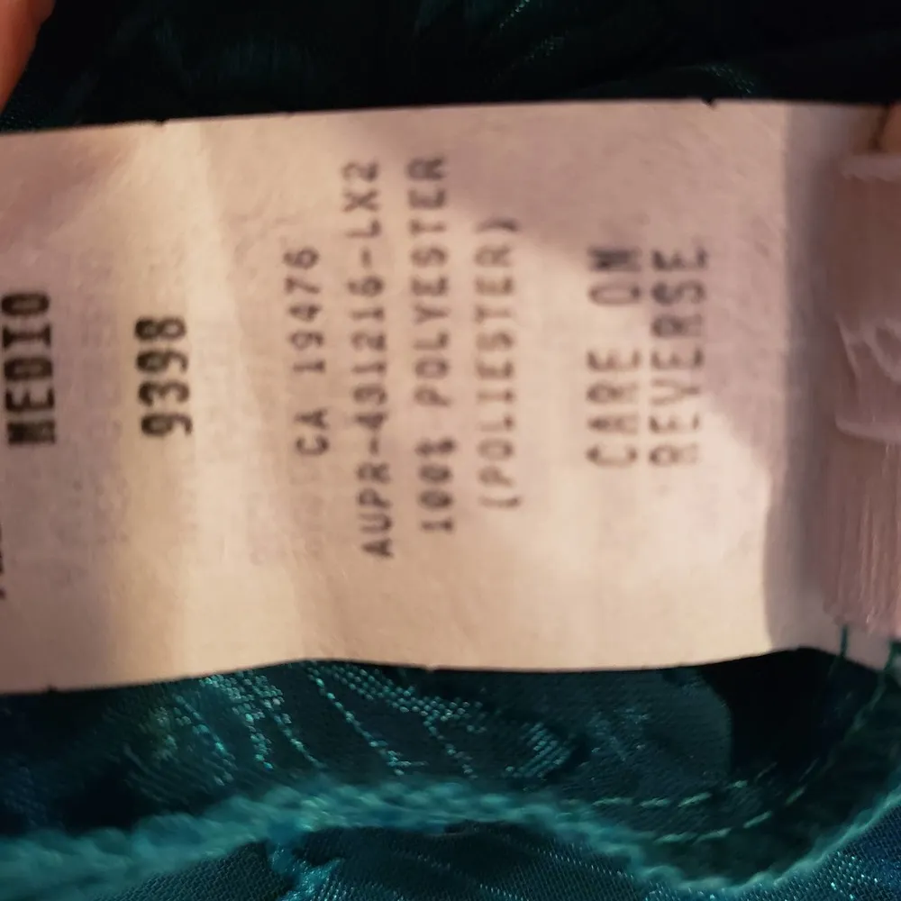 Vintage Colesce Collection Lingerie Emerald Camisole & Short Sleeve Robe Set Med - Image 15