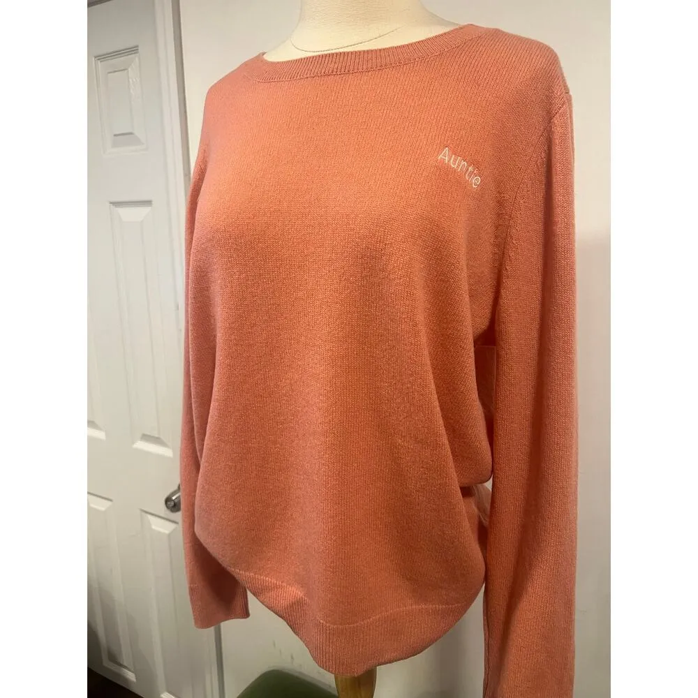Auntie Lux Cashmere Nordstrom Sweater Peach L 
Gift Holiday - Image 4