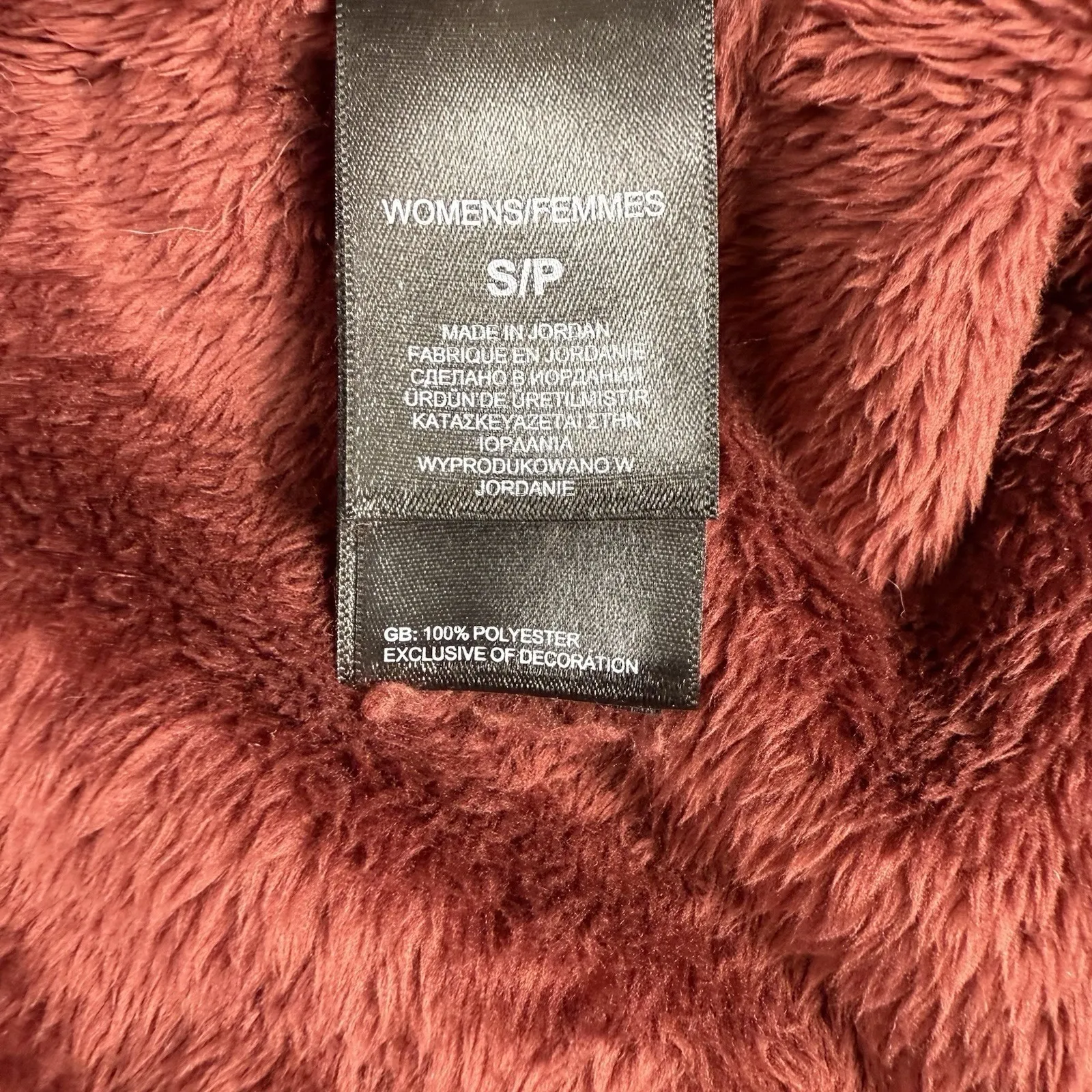 North Face Women's Osito Coat Jacket High Pile Teddy Fleece Size Small Rust - Image 6