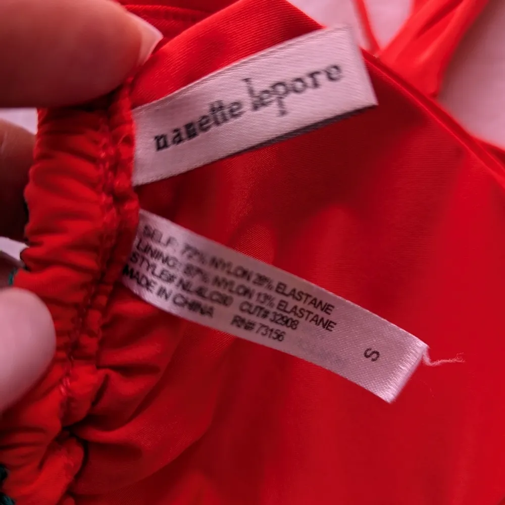 Nanette Lepore Sayulita Triangle Bikini Tops S Stripe Crochet Colorful - Image 3