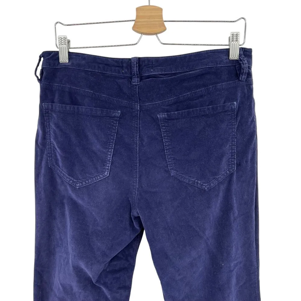 Free People We The Free Jayde Cord Flare Pants Raw Hem Blue Size‎ 29 - Image 8