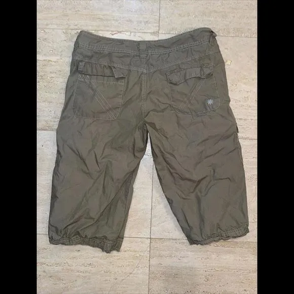 Athleta Dipper Capri Cargo Pants Brown Outdoor Activewear Hiking Women's 8‎ - Image 3