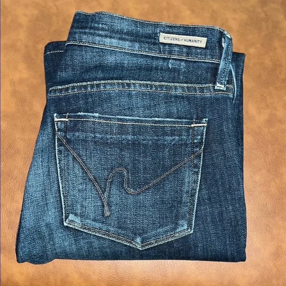 Citizens Of Humanity Ava Low Rise Straight Leg Size 26 - Image 3