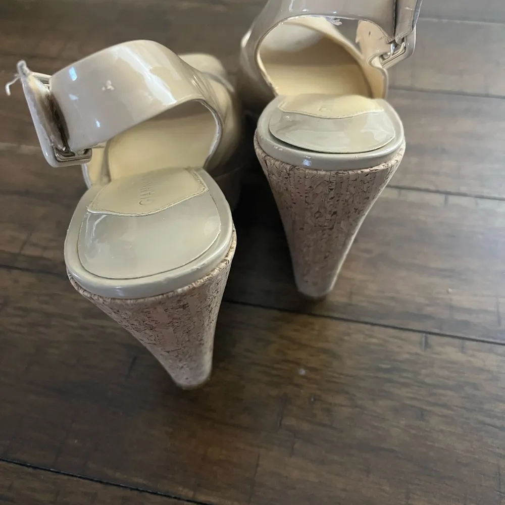 Gianni Bini nude cork high wedge 7 - Image 6