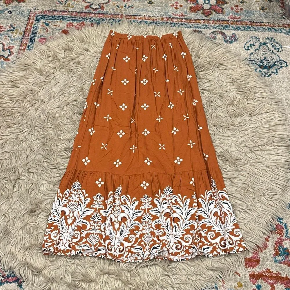 DR2 button down skirt size small Orange - Image 4