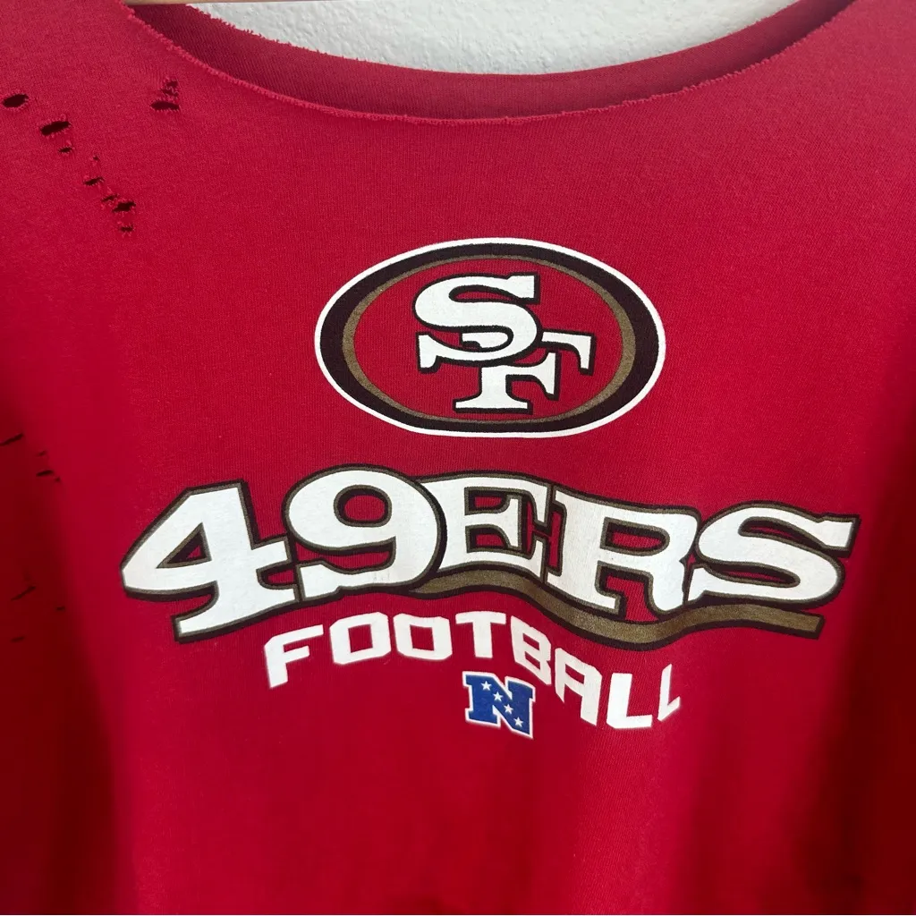 San Francisco 49ers off the shoulder T-Shirt - Image 5