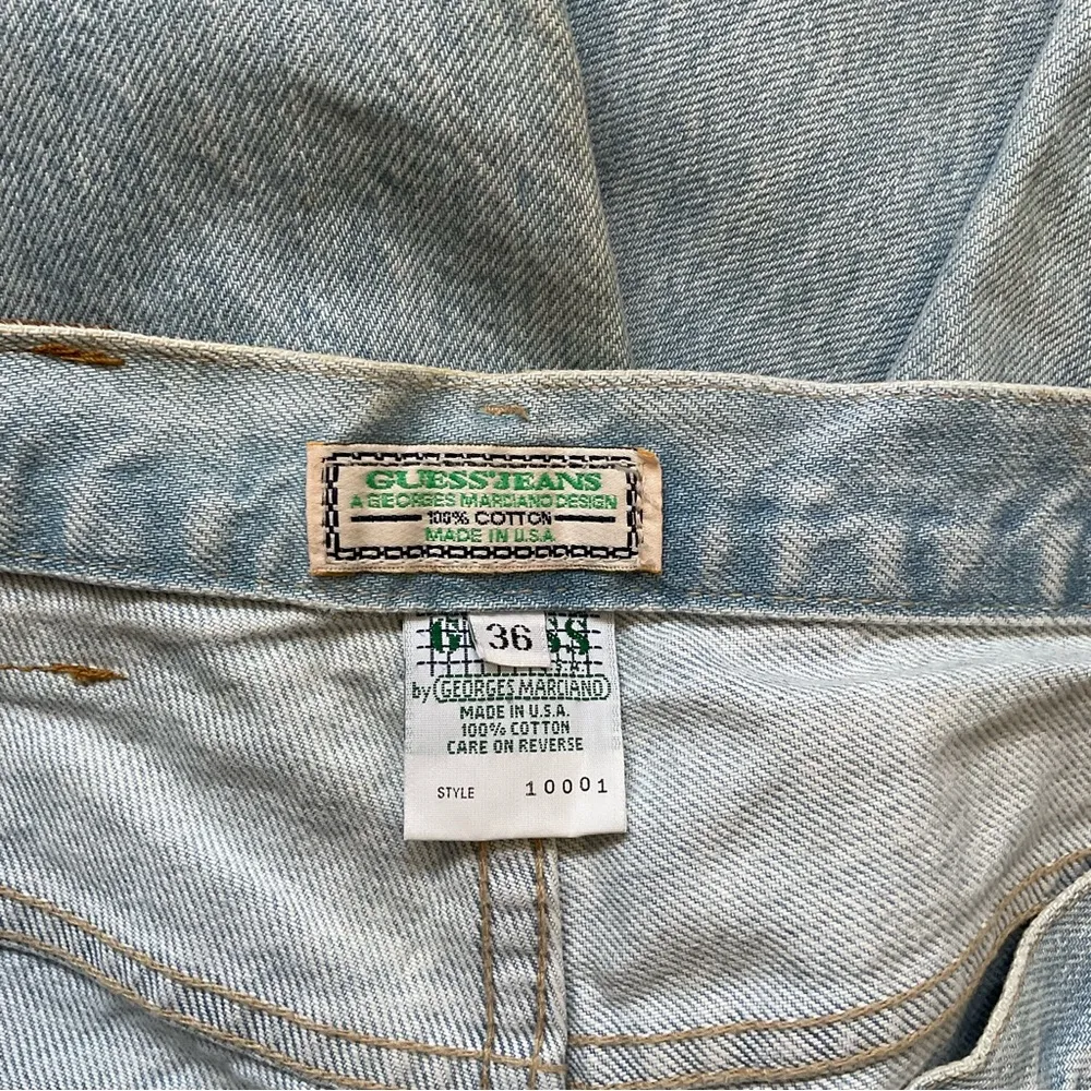 Vintage 90’s Guess Jeans George Mardiano Design Denim Pants Size 38 - Image 6