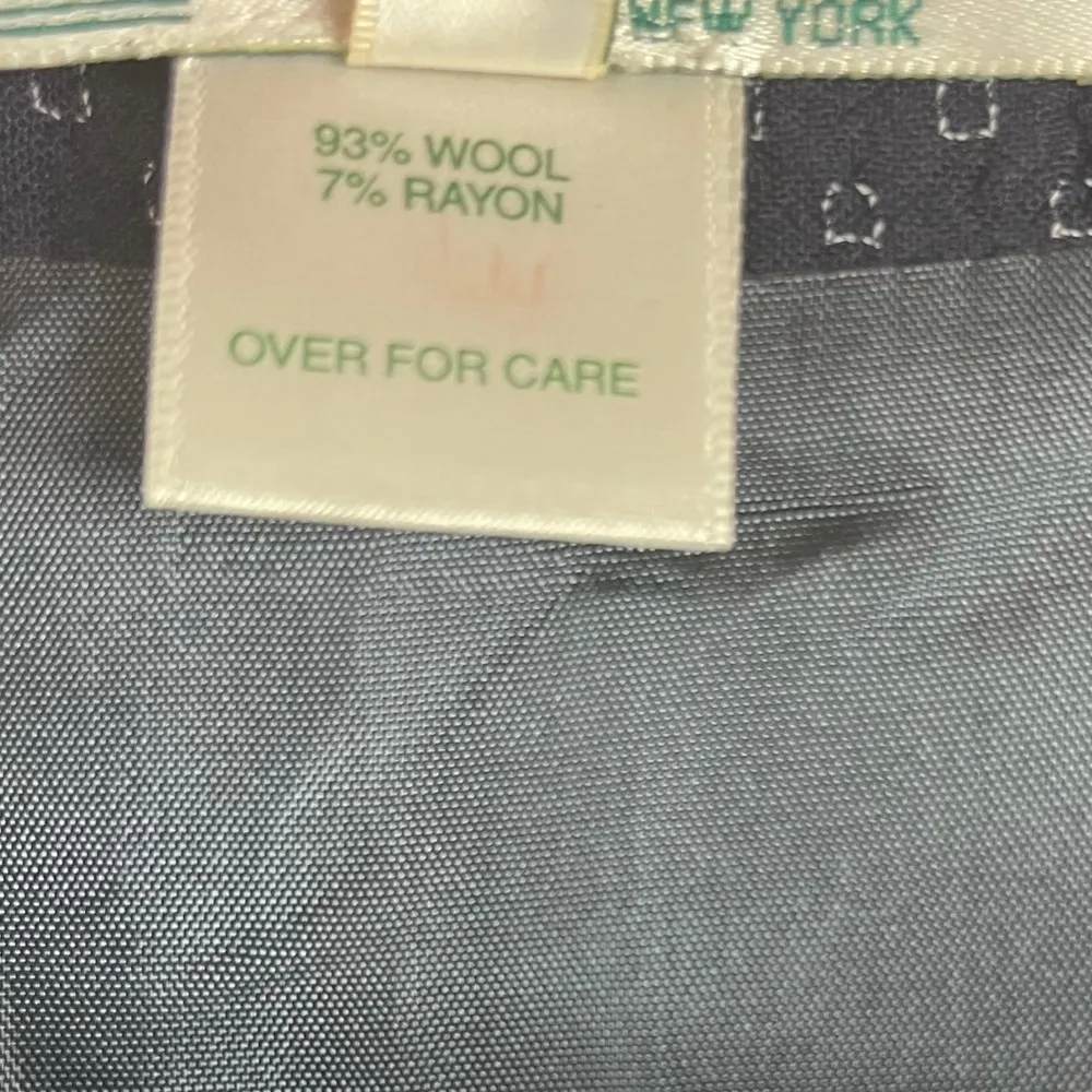 Austin Reed Vintage 14 Petite Wool Skirt Vest Suit Set Teacher Modest Office Blue Size 14P - Image 5