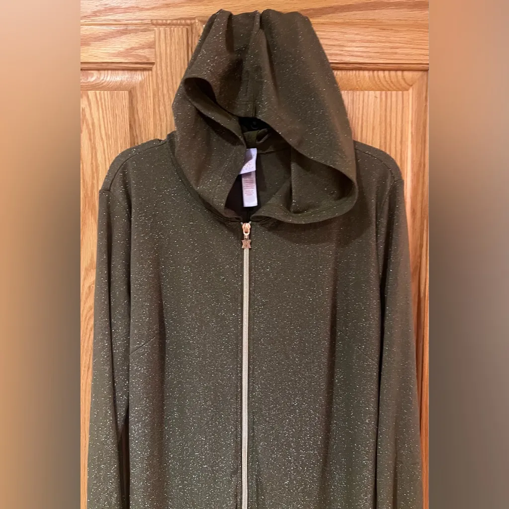 Savage x Fenty Sleep & Shine Hooded Onesie in Military‎ Olive Green Size Medium - Image 15
