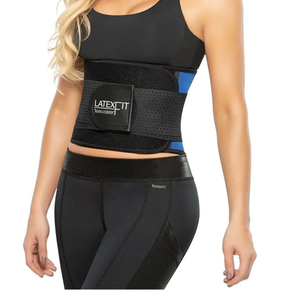 Waist Trainer Belt Blue Size M - Image 4