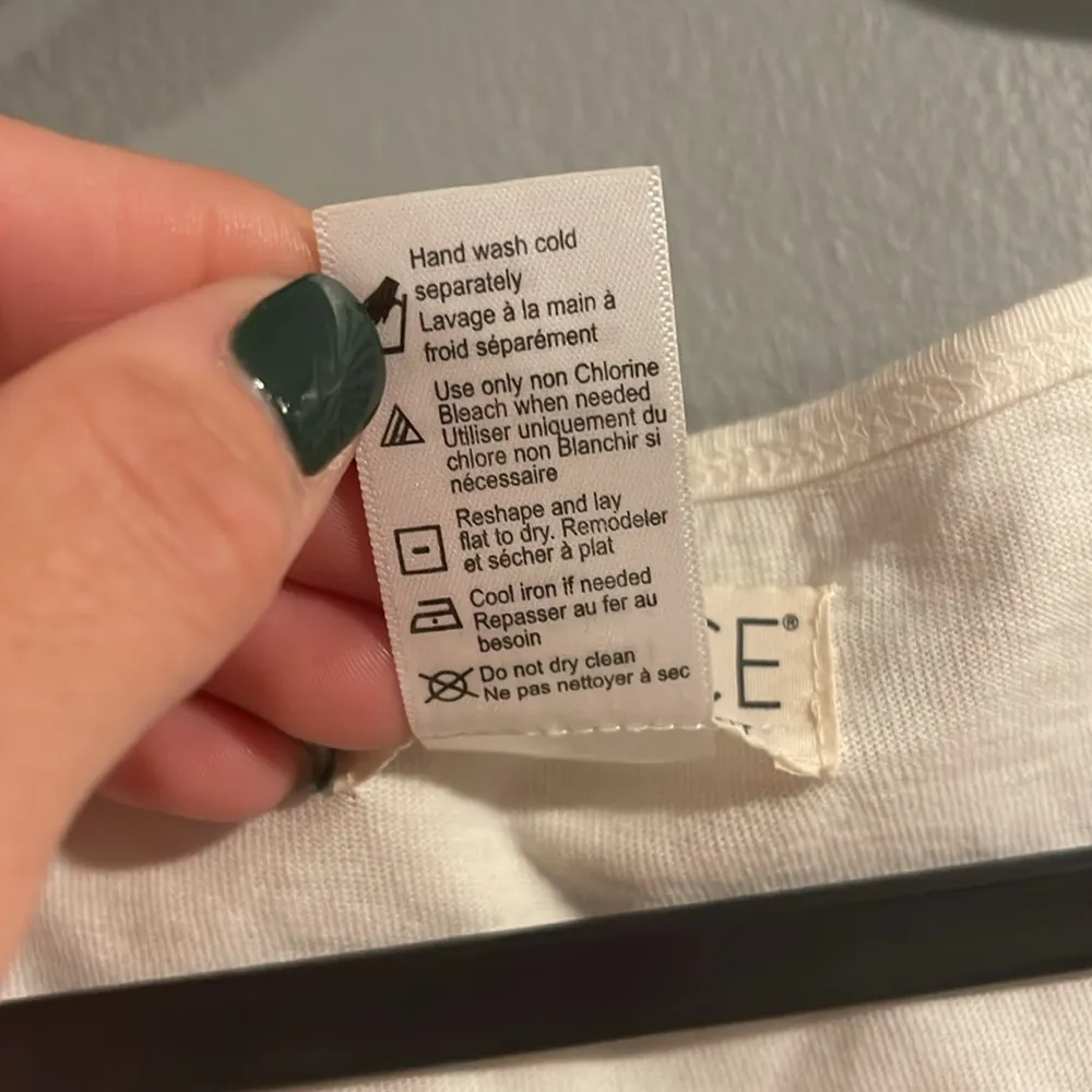 L*Space Wildwood Mini Tank Dress Cream  Sleeveless Ruched Cotton S - Image 3