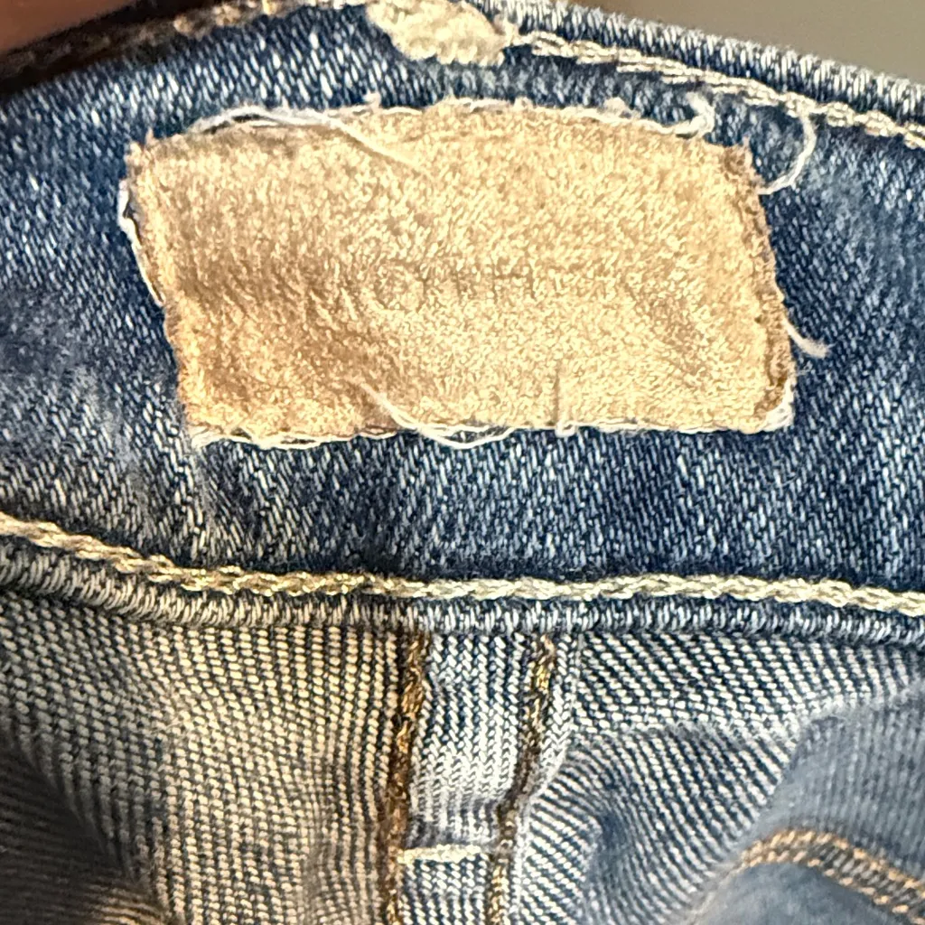 Woman’s Mothers Classic Blue Jeans Raw Hem Size 26 Insider Crop Step Fray Sassy - Image 3