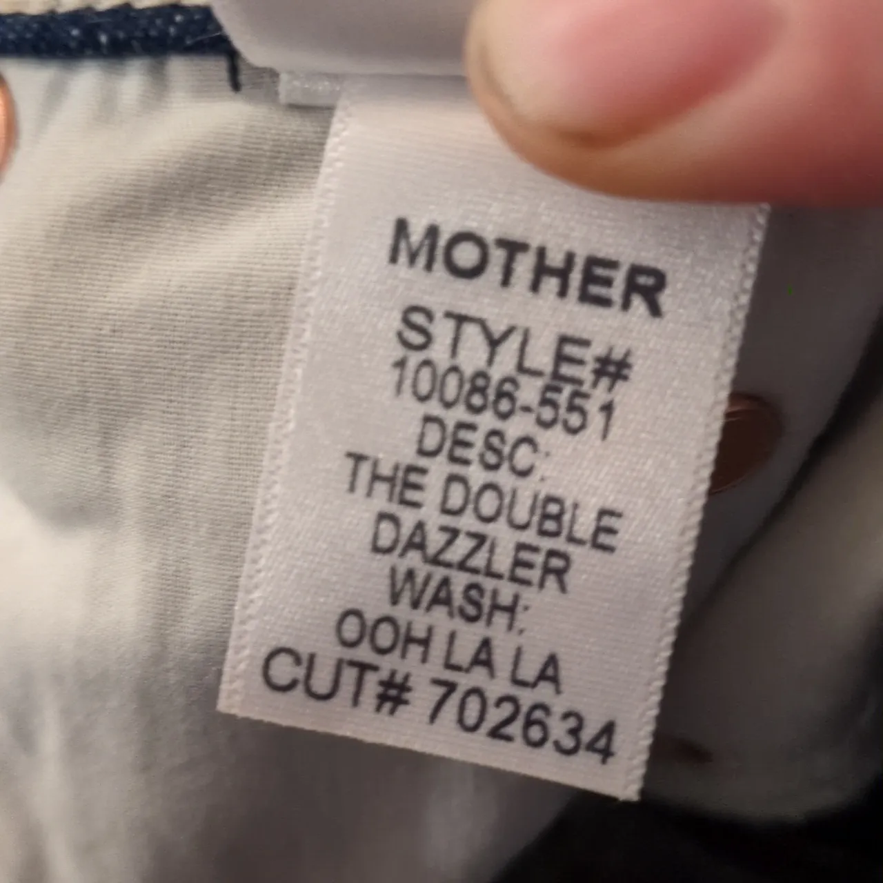 Mother The Double Dazzler In OOH LA LA Wash Size 25 Blue - Image 11