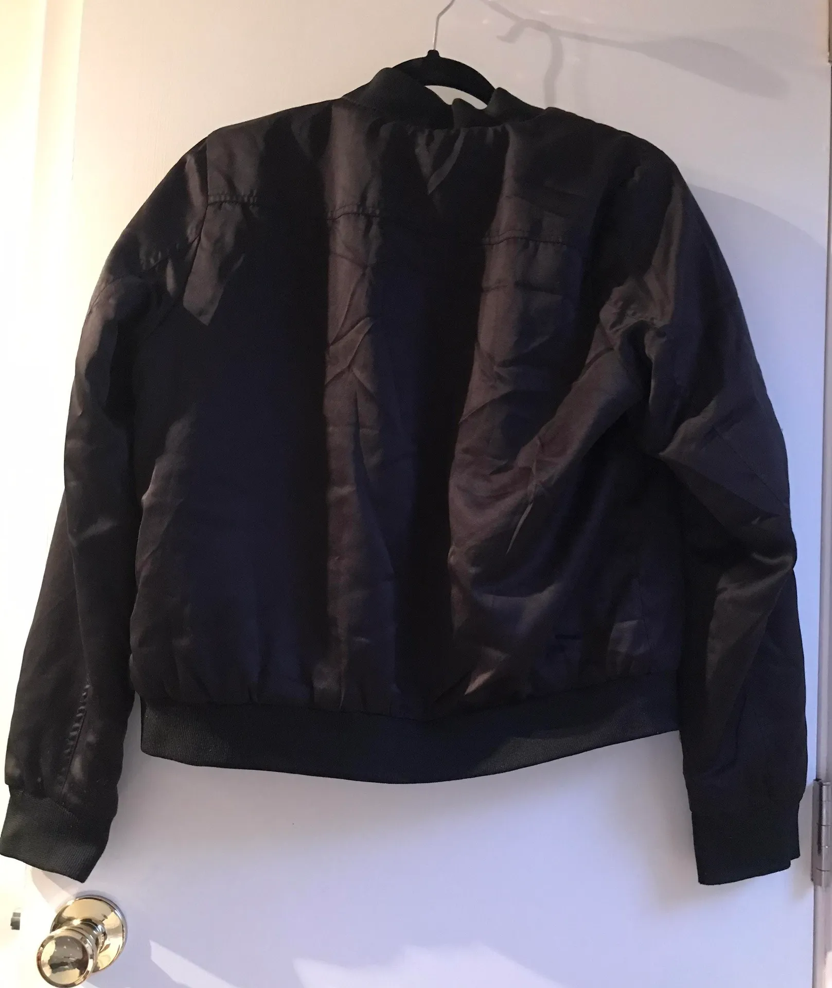Black Satin Bomber  - Image 2