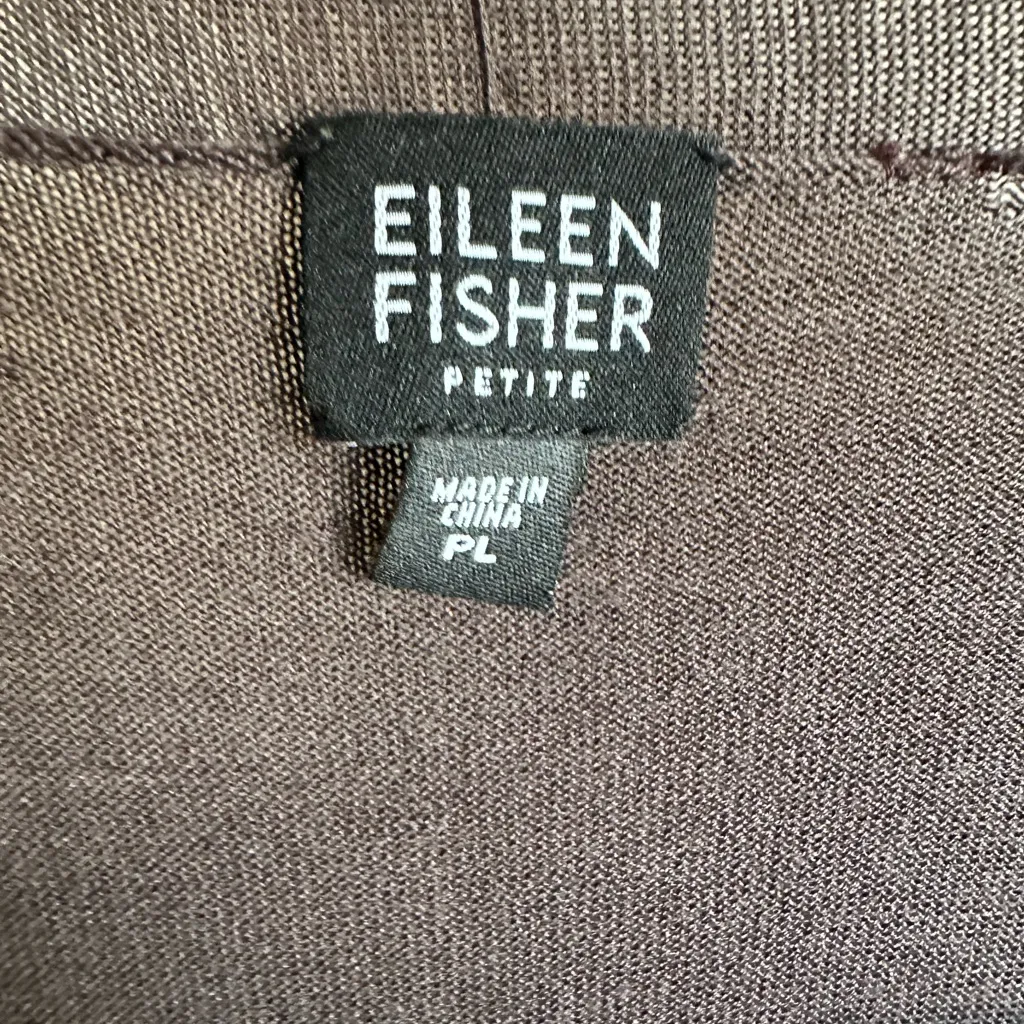 EILEEN FISHER DARK BROWN Shrug/ Cardigan. - Image 3
