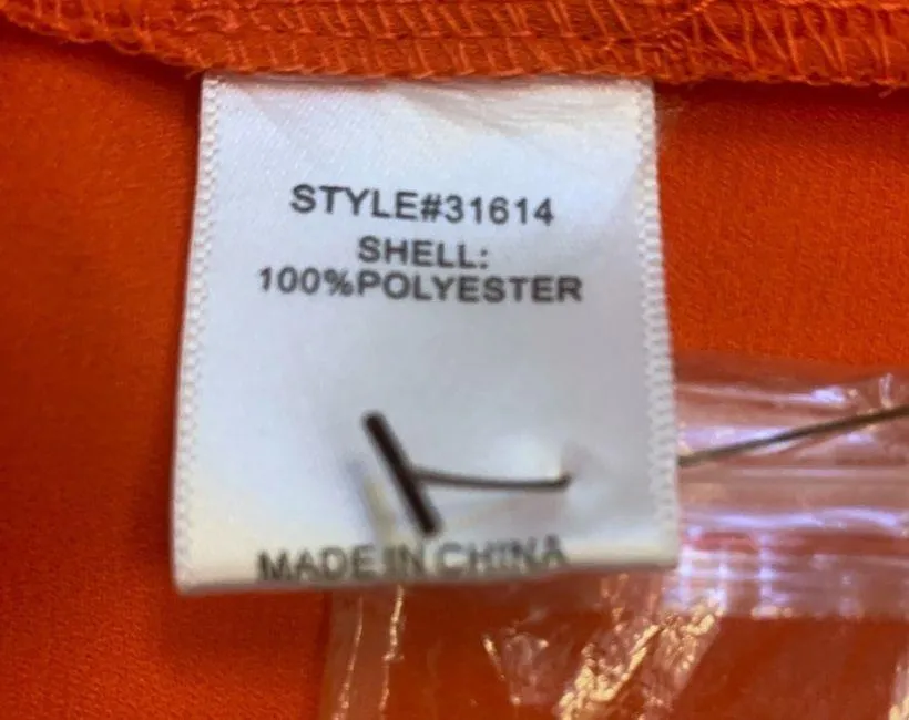 NWT Under Skies Bevello Boutique Orange Halter Back Tank Top Size S - Image 6