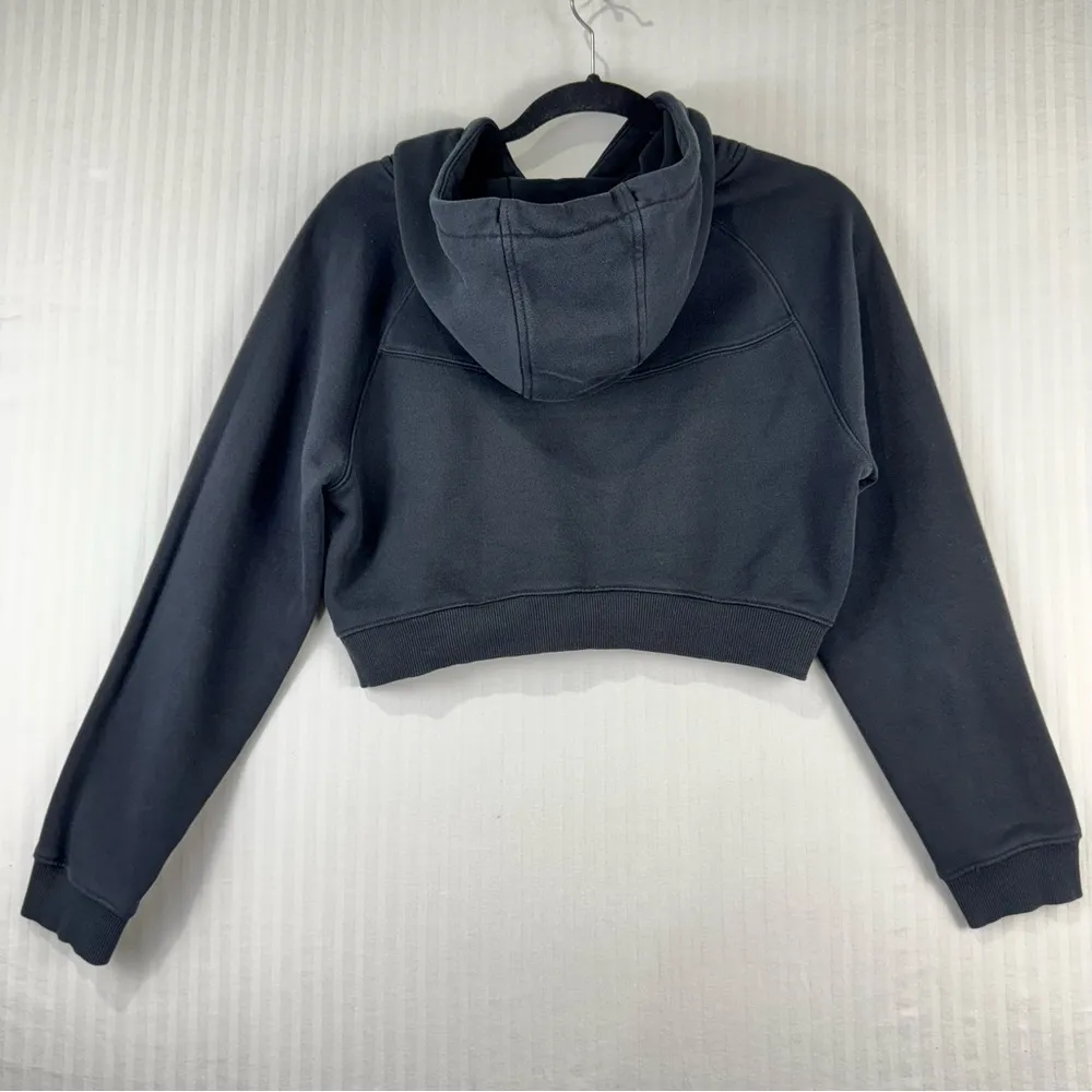 Alphalete Classic Capital Logo Black Crop Hoodie & Jogger Sweatpants Size Medium - Image 3