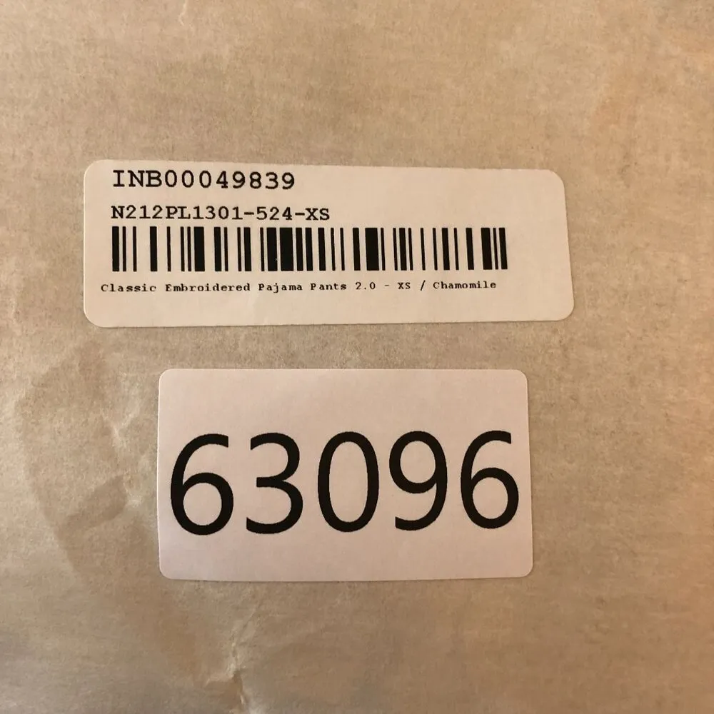 Neiwai Classic Embroidered Pajama Pants 2.0 Pockets Chamomile XS Green - Image 4