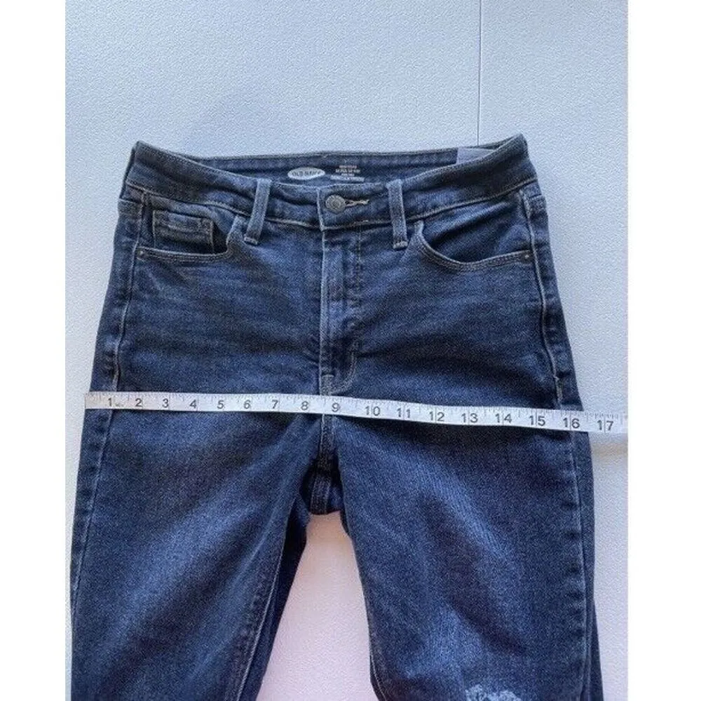 Old Navy Rockstar Super Skinny Jeans Size 4 Women’s Blue Denim High Rise Pants - Image 10