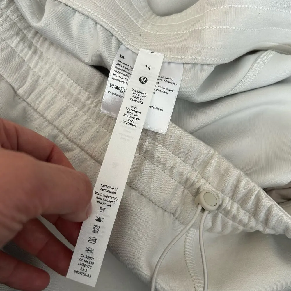 Lululemon Cream Softstreme High-Rise Pant Athletic Joggers Regular Size 14 - Image 7
