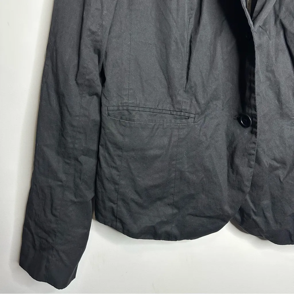Women’s Helmut Lang Size Medium Black‎ 2 Button Blazer With Pockets - Image 4