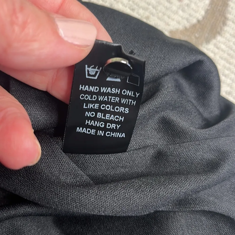 Dress Forum Navy Sequin Balloon Sleeve Contrasting satin Belt,keyhole Back Dress - Image 8