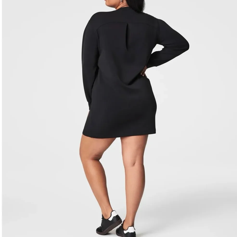 SPANX AirEssentials Crewneck Dress Black Plus 3X Pockets Travel Comfort - Image 2