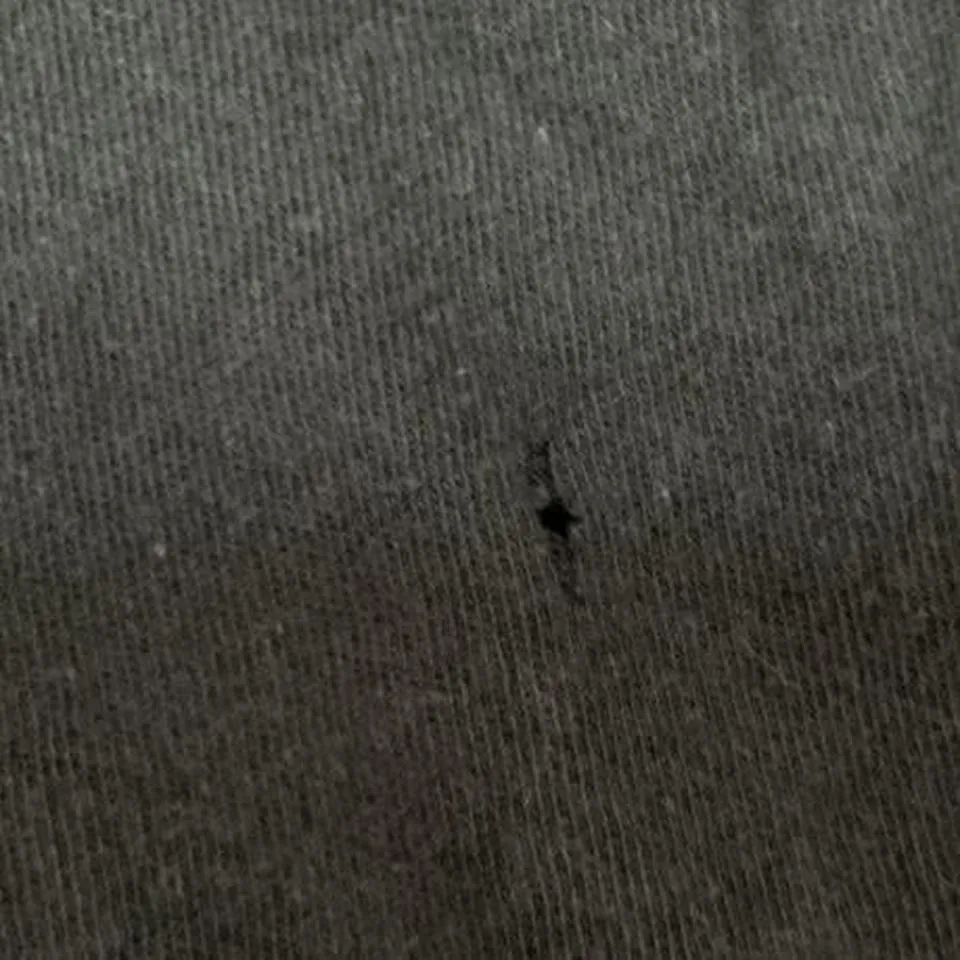 Y2K Black V Neck‎ Rhinestone Floral Embellished Long Sleeve Hoodie Grunge Size L - Image 4