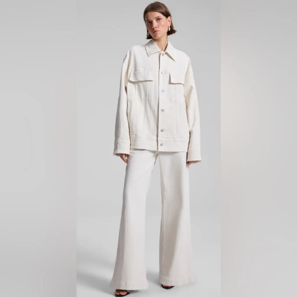 NWT A.L.C DEAN DENIM JACKET
ECRU $595 - Image 3