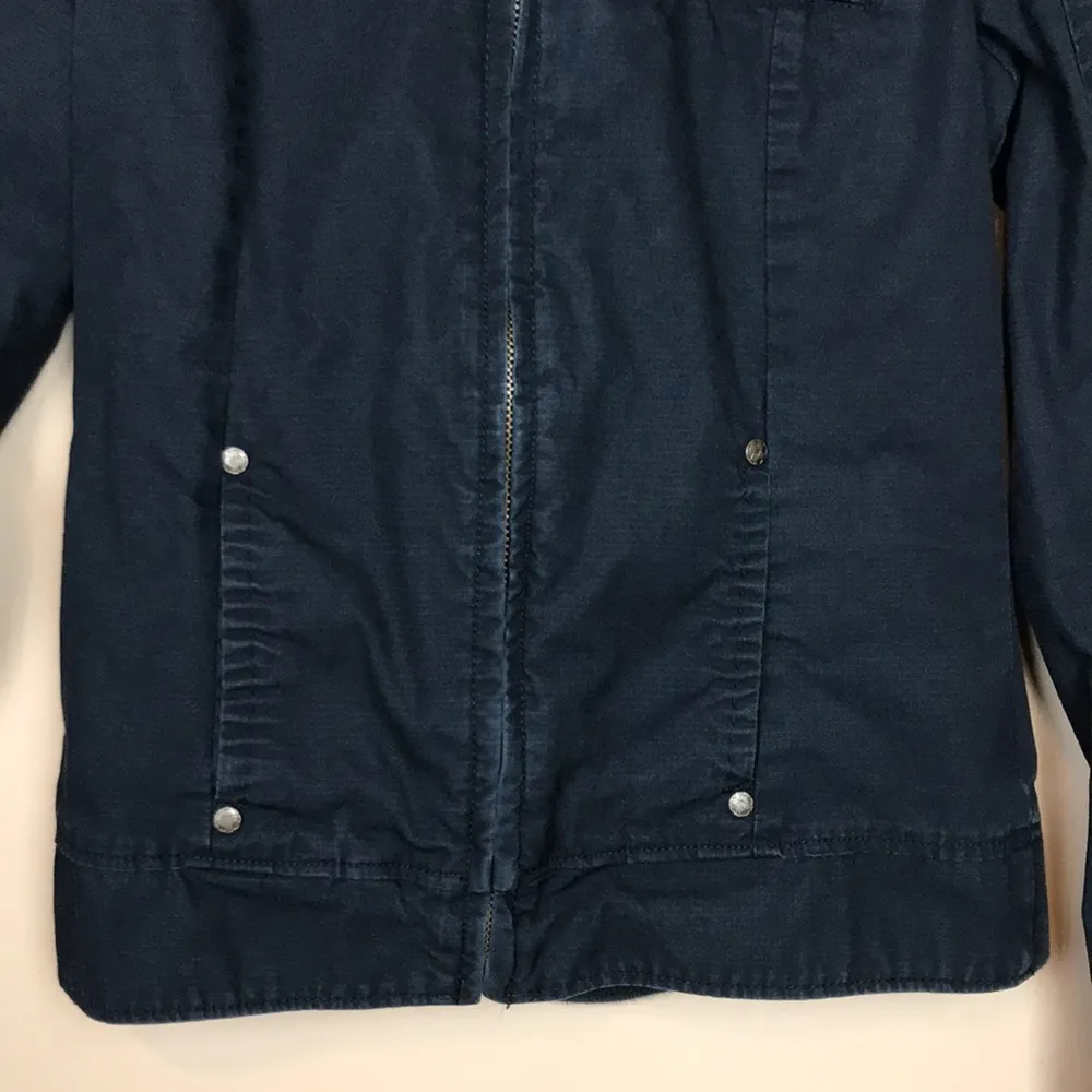 Vans Women’s Casual Skater Streetwear Black Utility Zip-Up Jacket - Image 4