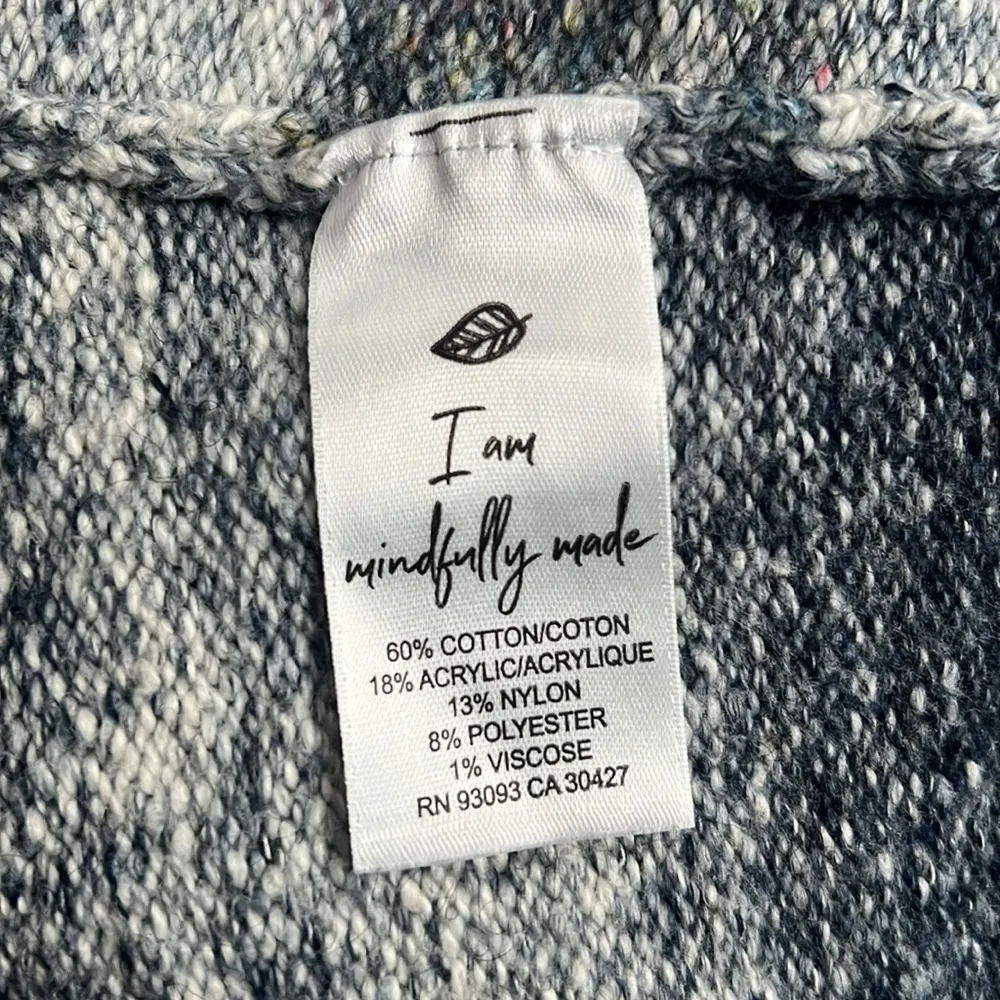 Nic+Zoe Santa Monica Open Front Cardigan w/Long Sleeves, Pink Multi Size XS NWT - Image 8