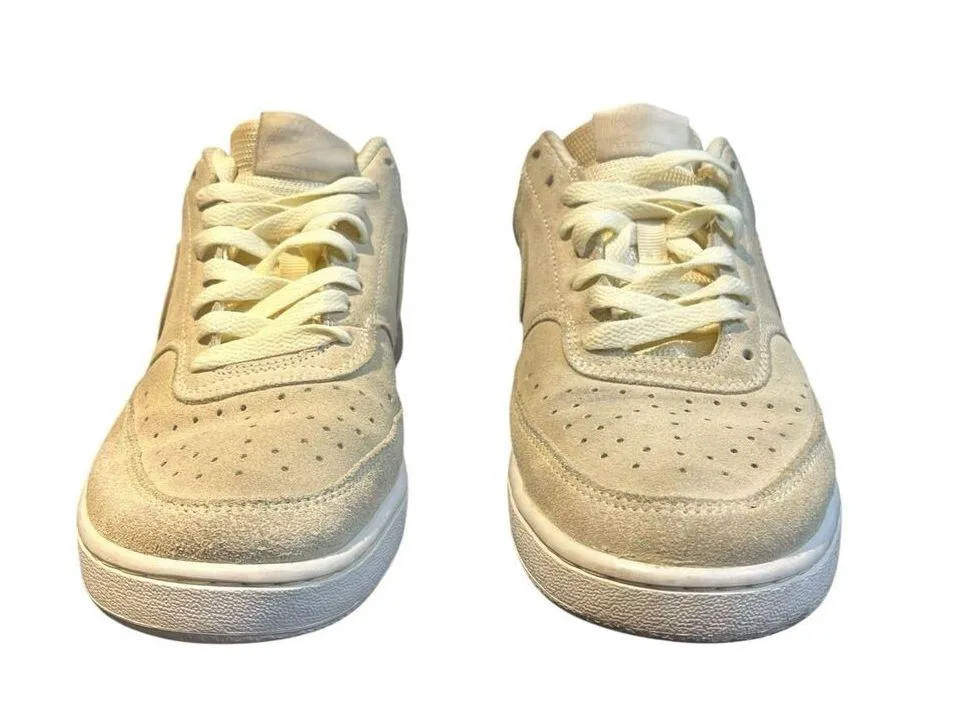 Nike Court Vision Low Beige Suede Sneakers Women's Shoes Size 10 DH0253-100 - Image 2